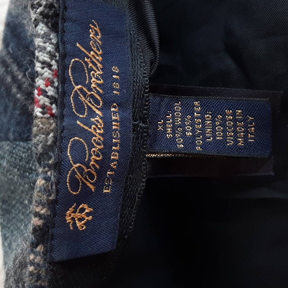 Brooks Brothers Patchwork Tweed Flat Cap XL - Picture 3 of 5